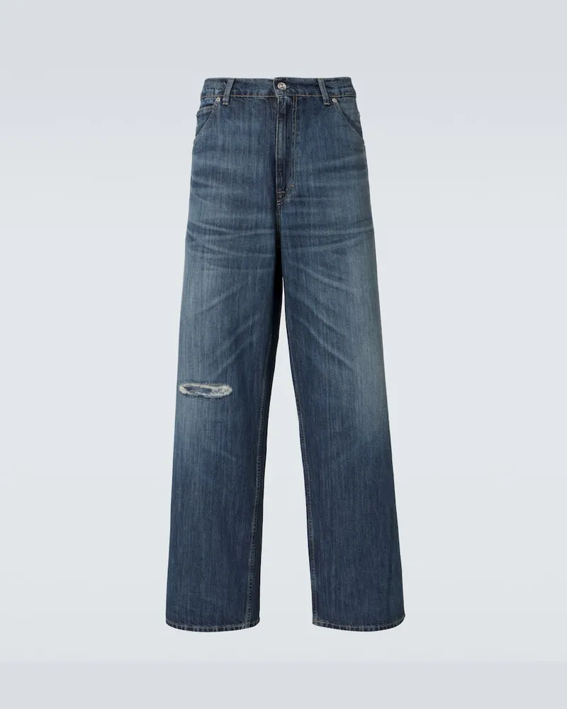 Our Legacy High-Rise Wide-Leg Jeans Vast Cut Blau