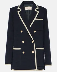 Valentino Garavani Blazer aus einem Wollgemisch Blau