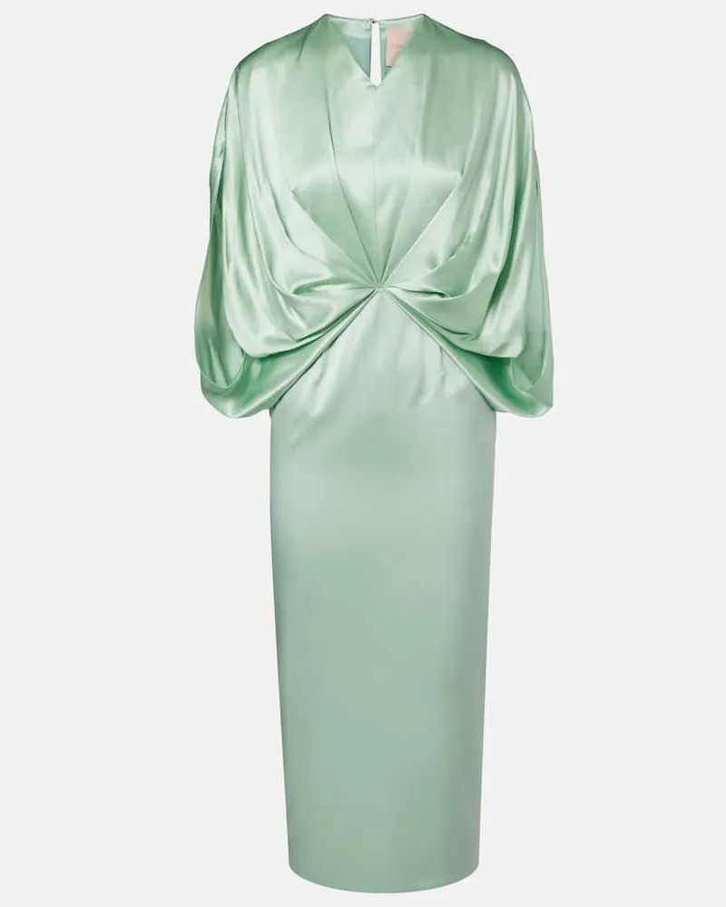 Roksanda Ilincic Cocktailkleid Tari aus Seide Grün