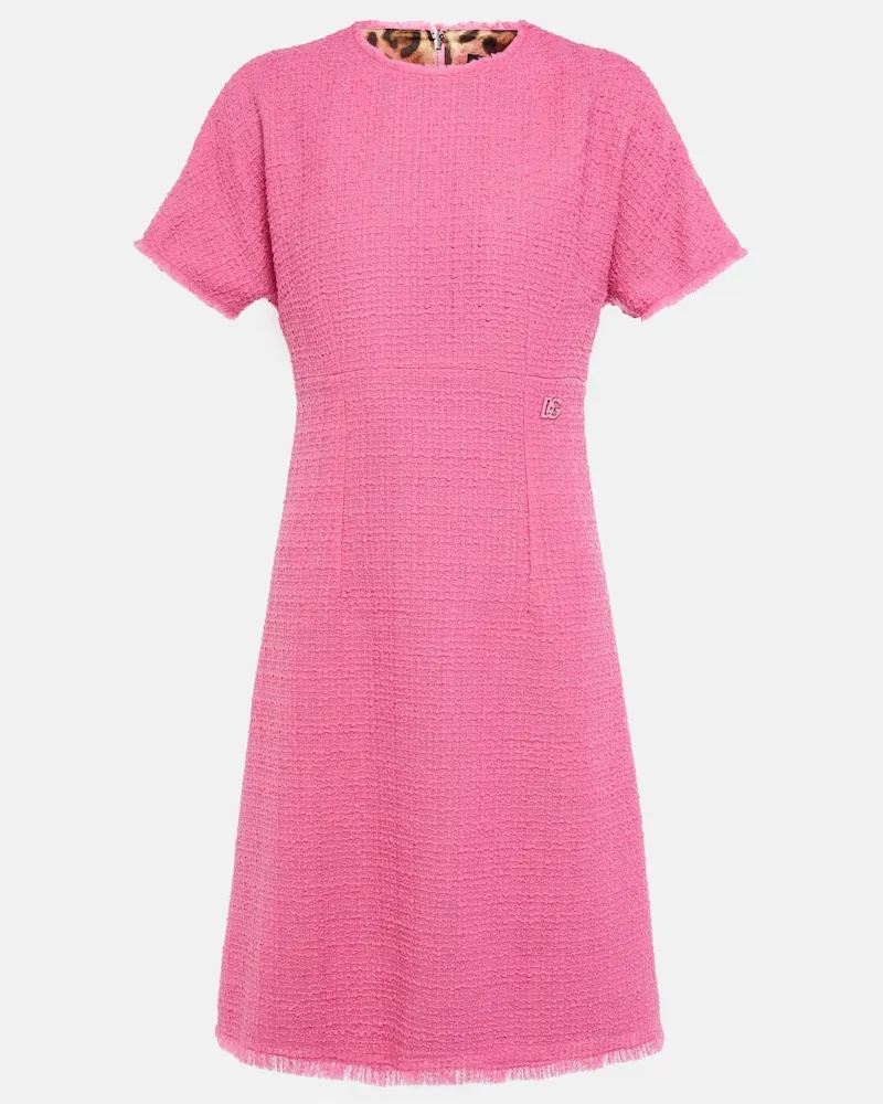 Dolce & Gabbana Minikleid aus einem Wollgemisch Rosa