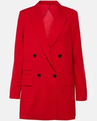 Max Mara Blazer Nebbie aus Schurwolle Rot