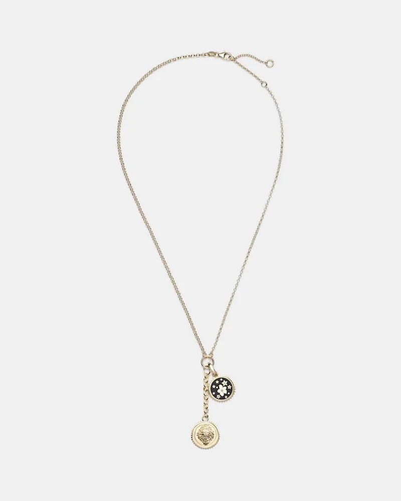 FOUNDRAE Halskette Strength Resilience aus 18kt Gelbgold mit Emaille und Diamant Gold