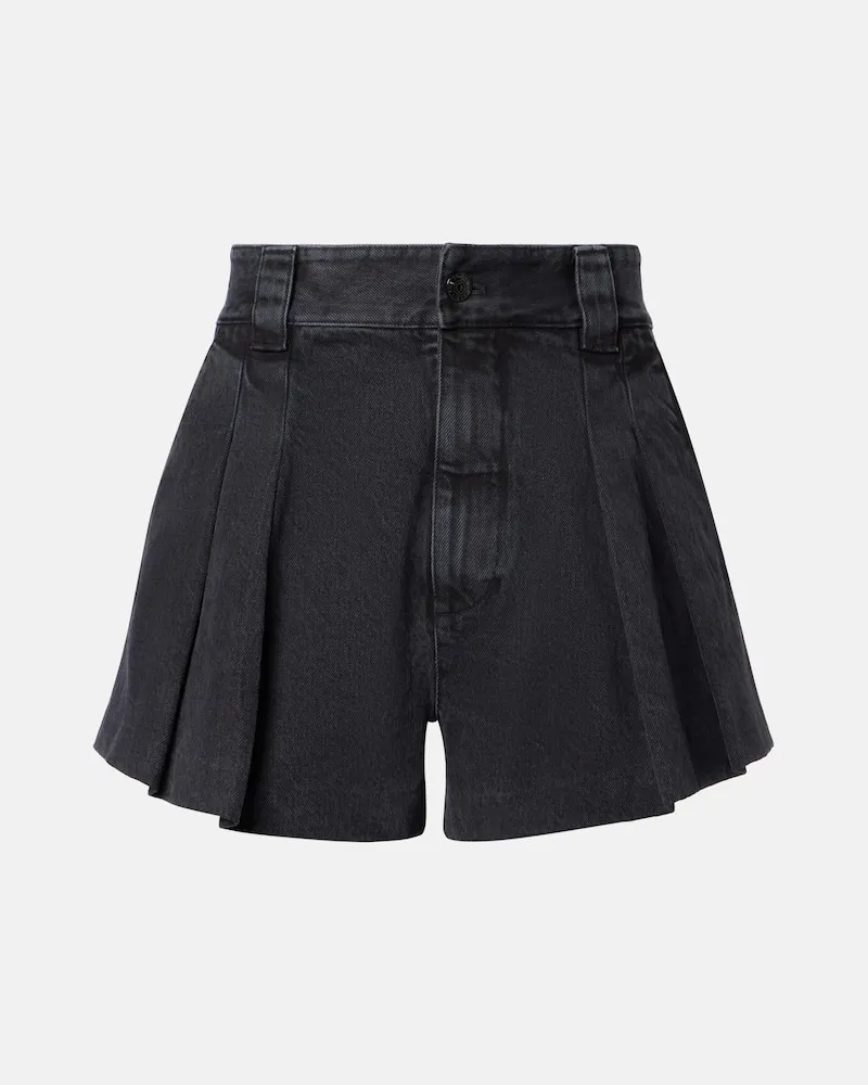Frame Denim Jeansshorts The Structural Schwarz
