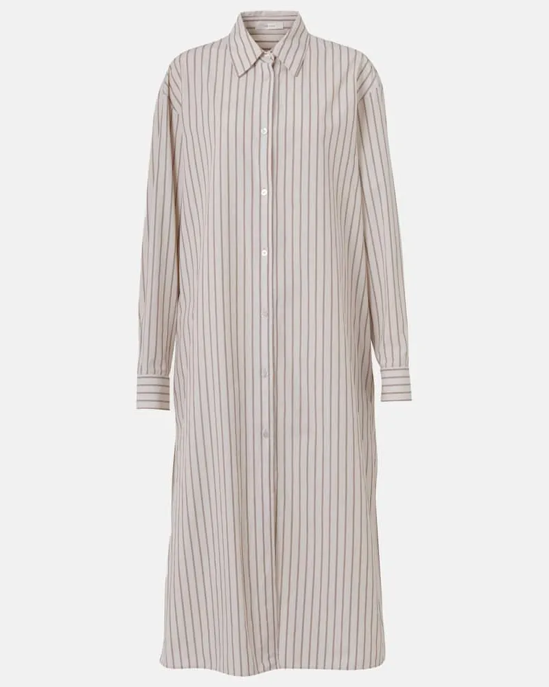 The Row Hemdblusenkleid Chihiro aus Baumwolle Neutral