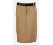 Bleistiftrock aus Baumwoll-Twill