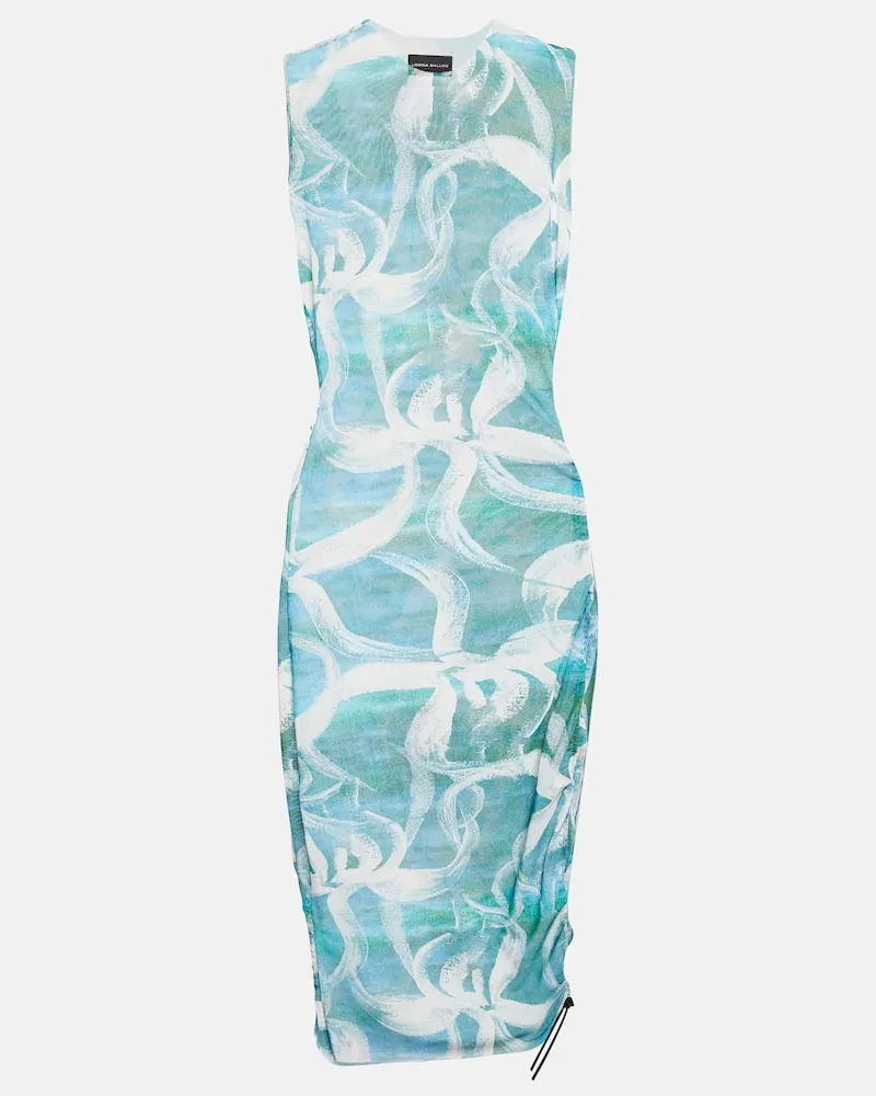 Louisa Ballou Bedrucktes Minikleid Heatwave Weiã