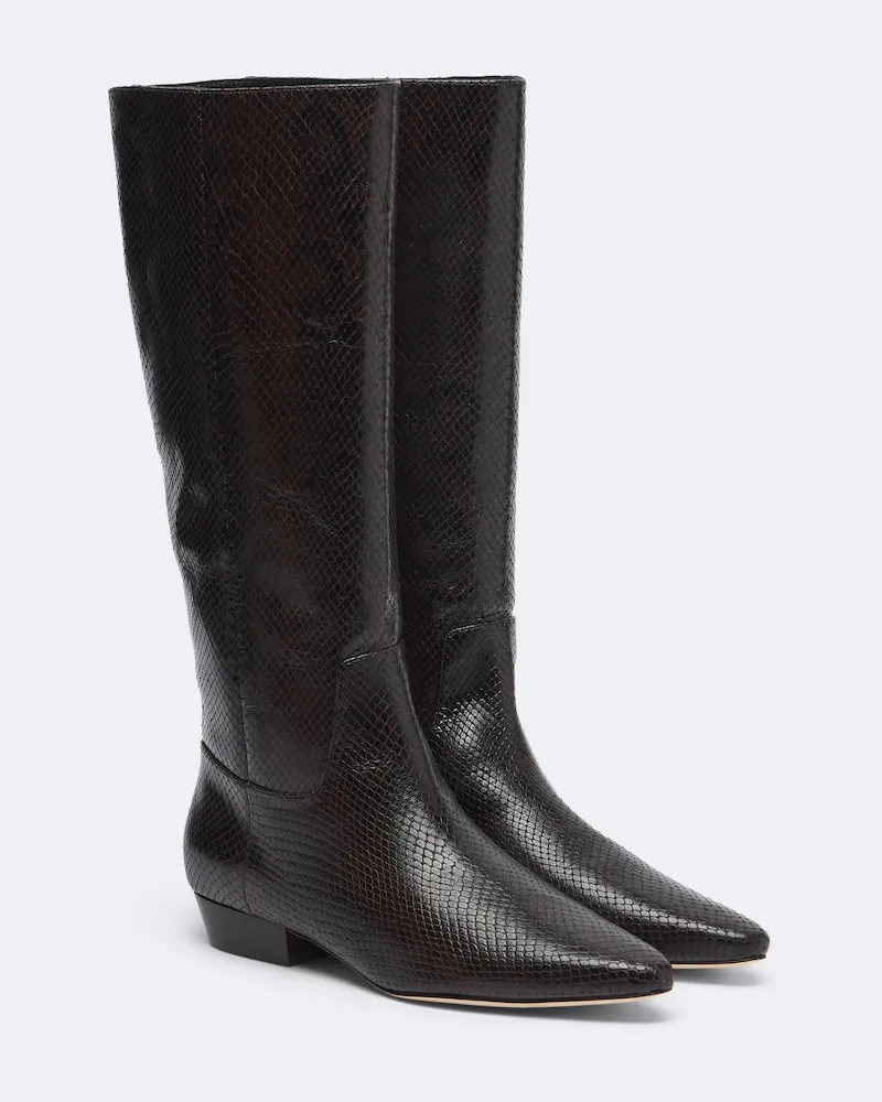 Veronica Beard Stiefel Gabrielle aus Leder Braun