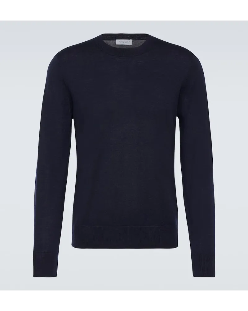 Gabriela Hearst Pullover Palco aus Wolle Blau