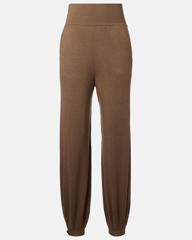 Loro Piana Jogginghose aus einem Kaschmirgemisch Braun
