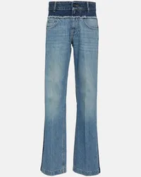 Stella McCartney High-Rise Wide-Leg Jeans Blau