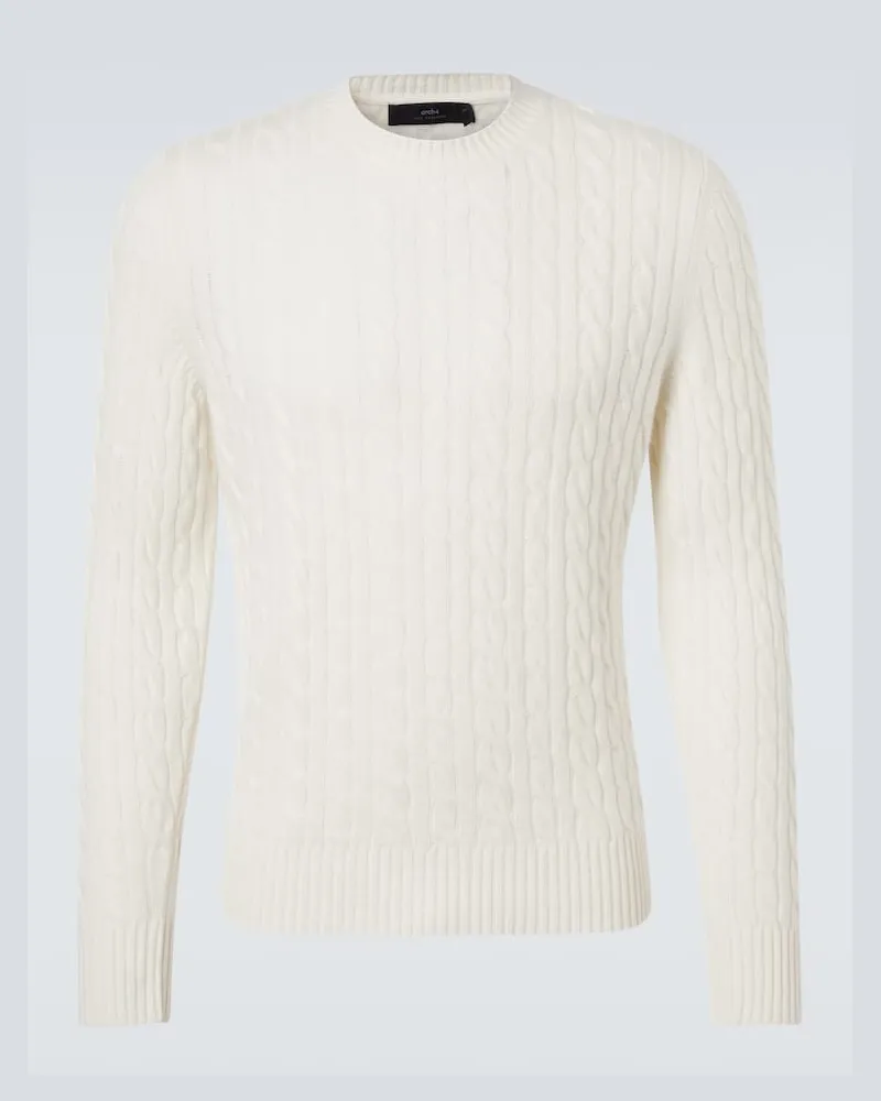 arch4 Pullover Duke Street aus Kaschmir Weiß