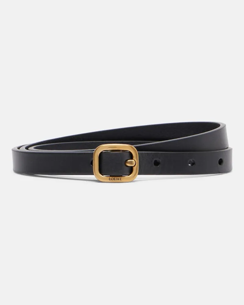 Loewe Gürtel aus Leder Schwarz