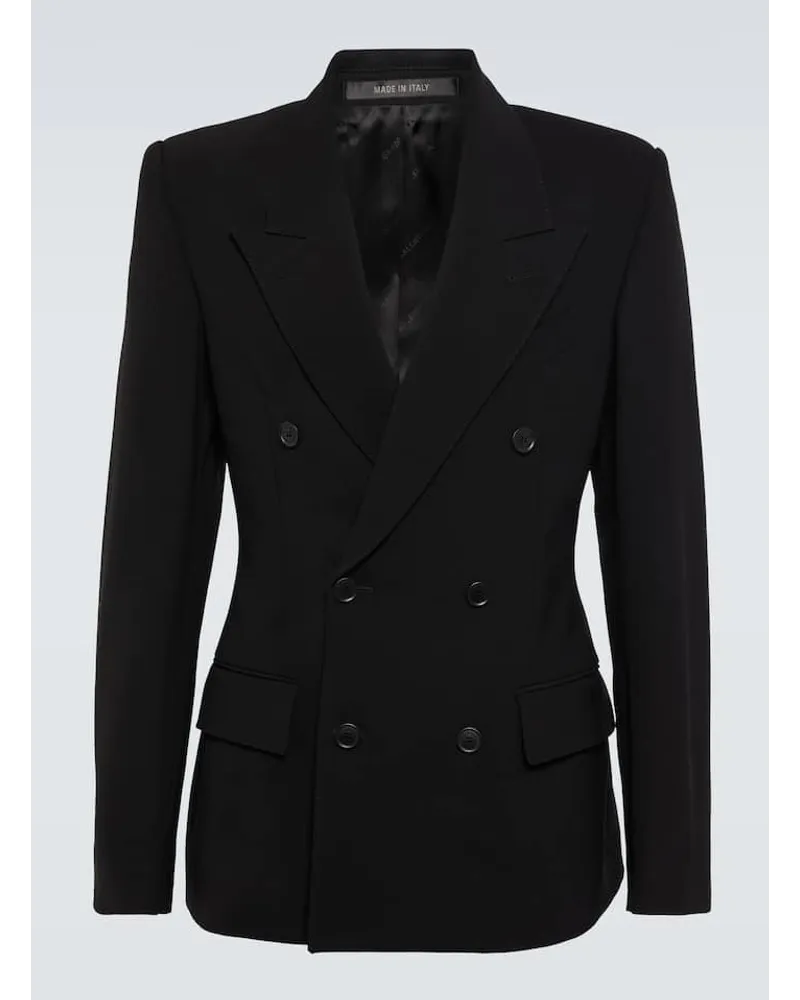 Balenciaga Blazer aus einem Wollgemisch Schwarz