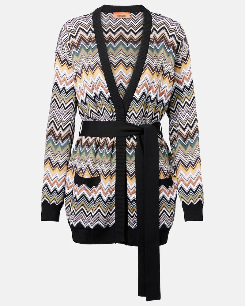 Missoni Cardigan aus Häkelstrick Multicolor