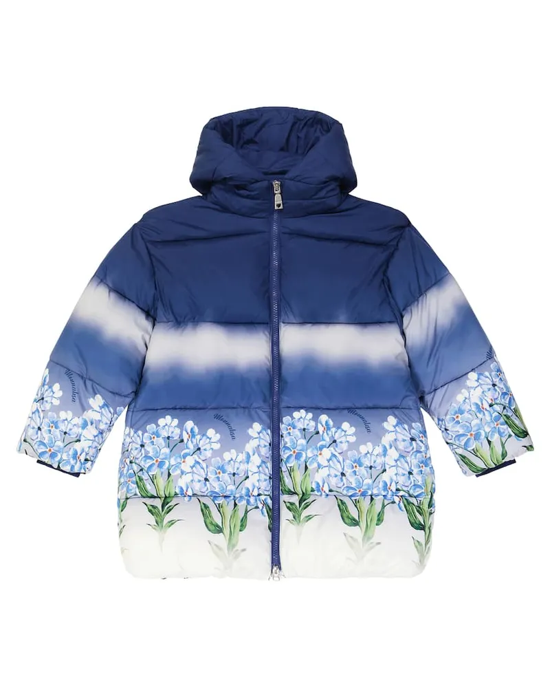 Monnalisa Wattierter Mantel Blau