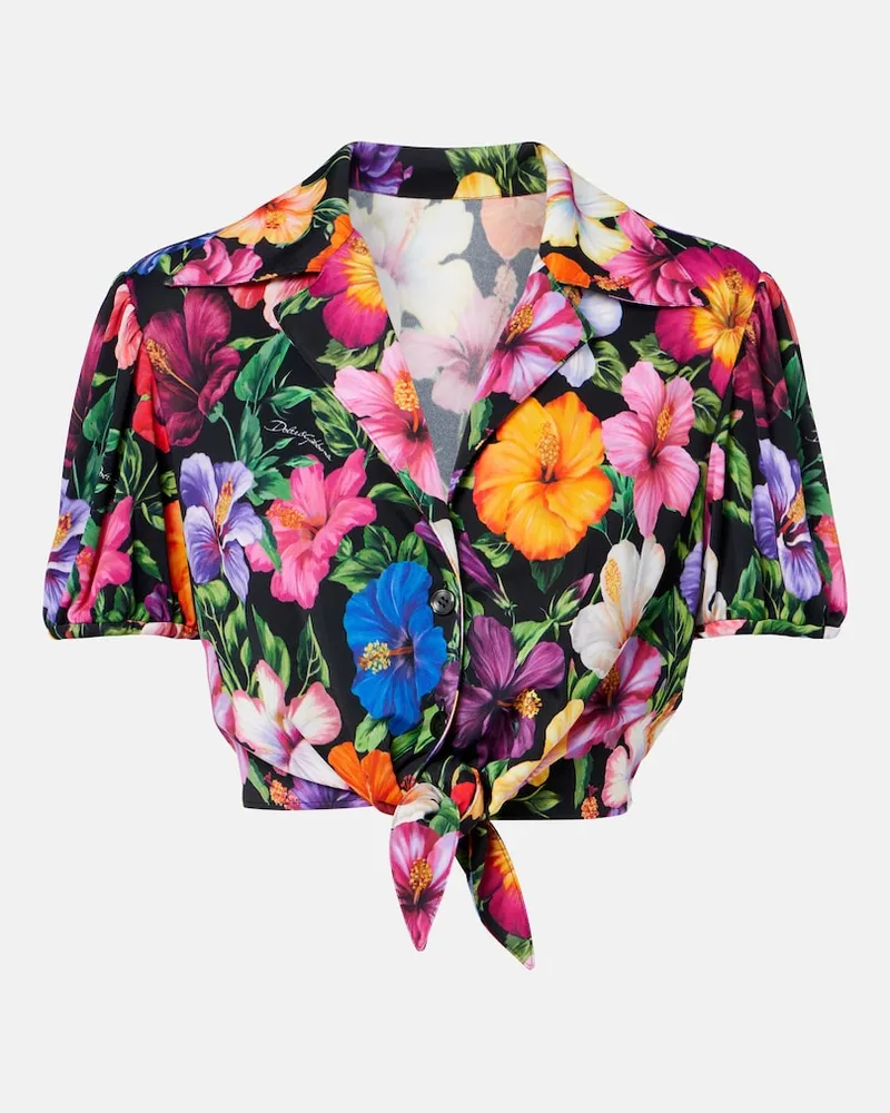 Dolce & Gabbana Cropped-Top Multicolor