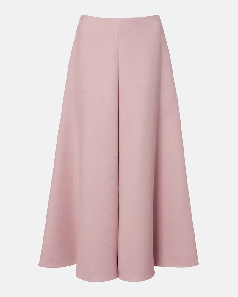 Dorothee Schumacher High-Rise-Midirock Layered Coolness Rosa