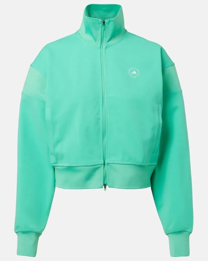 adidas Cropped-Jacke Grün