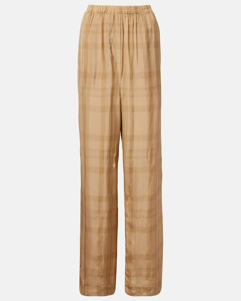 FRANKIE Shop Weite Hose Baxter aus Twill Beige