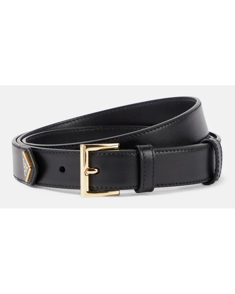 Prada Gürtel aus Leder Schwarz