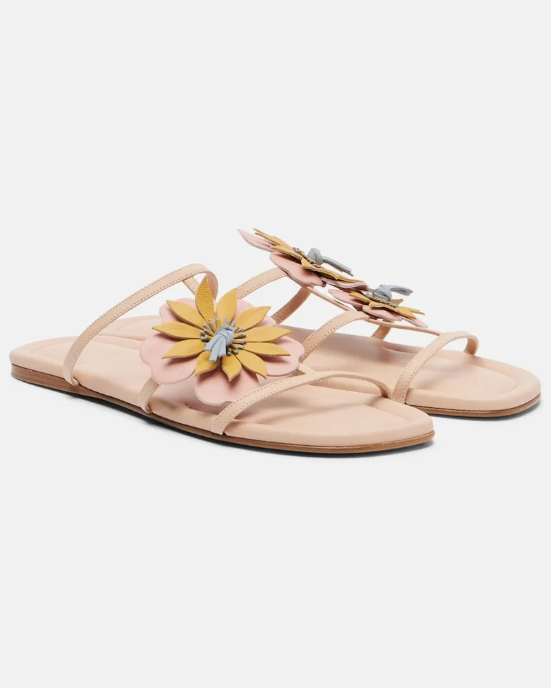 Zimmermann Sandalen Lilia aus Leder Rosa