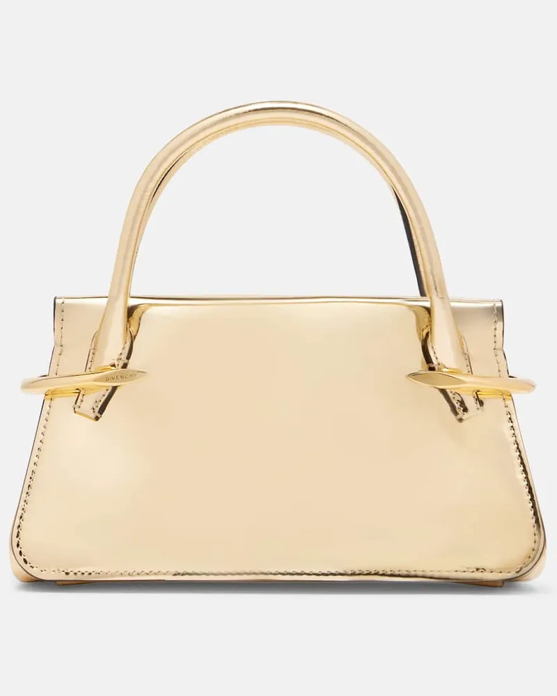 Givenchy Tote Pinch aus Metallic-Leder Gold