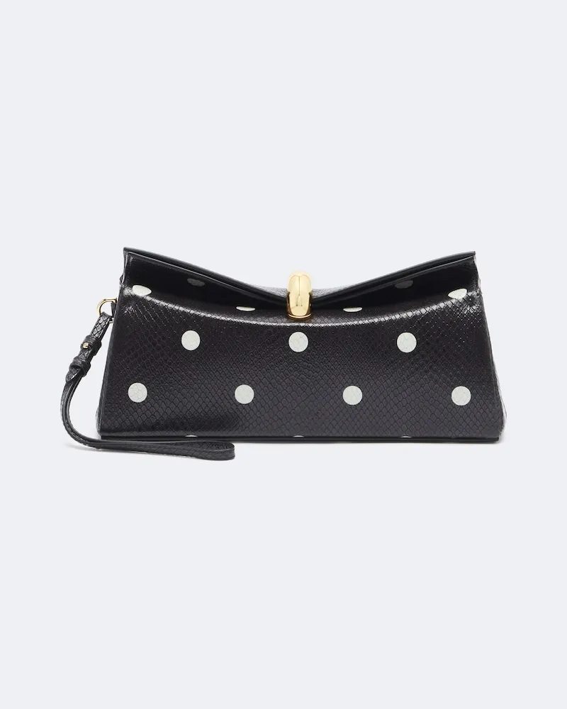Jacquemus Clutch Valérie aus Leder Schwarz