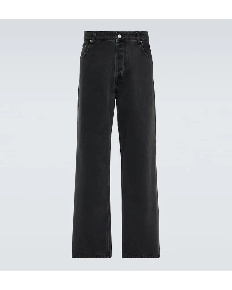 Jacquemus Wide-Leg Jeans Le De Nimes Schwarz