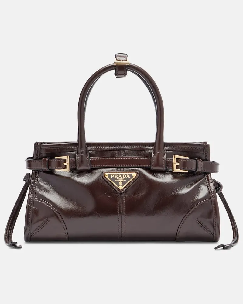 Prada Henkeltasche Prada Bonnie Mini aus Leder Braun