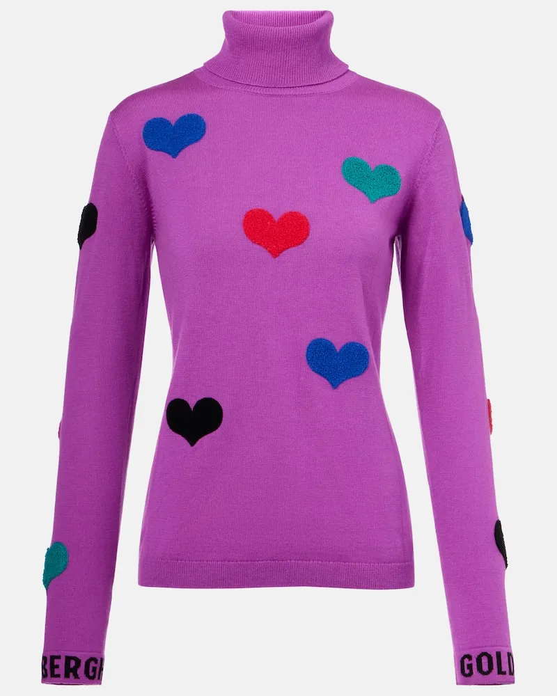 GOLDBERGH Rollkragenpullover Bacio Violett