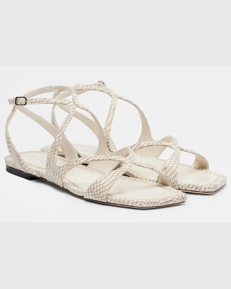 Jimmy Choo Sandalen Ayla aus Leder Beige