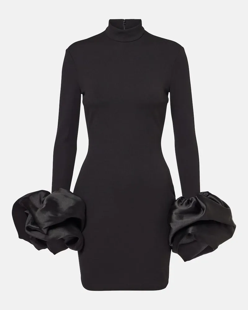 Solace London Minikleid Payton aus Crêpe Schwarz