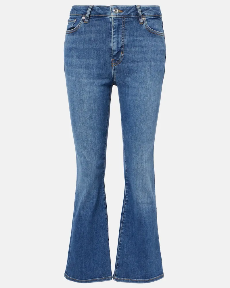 Frame Denim Bootcut Jeans Le Crop Mini Blau