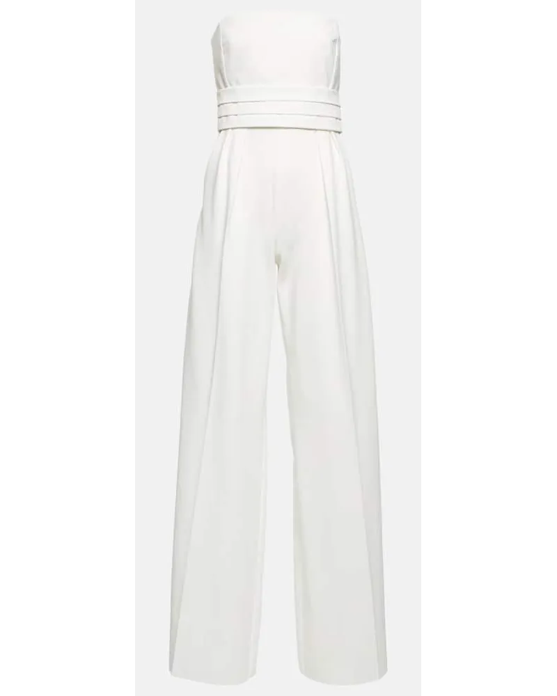 Max Mara Jumpsuit Aderire aus Jersey Weiss