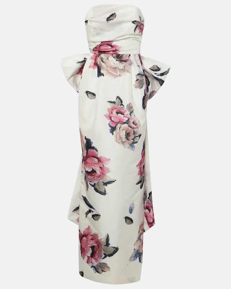 Rebecca Vallance Robe Aveline aus Taft Weiß