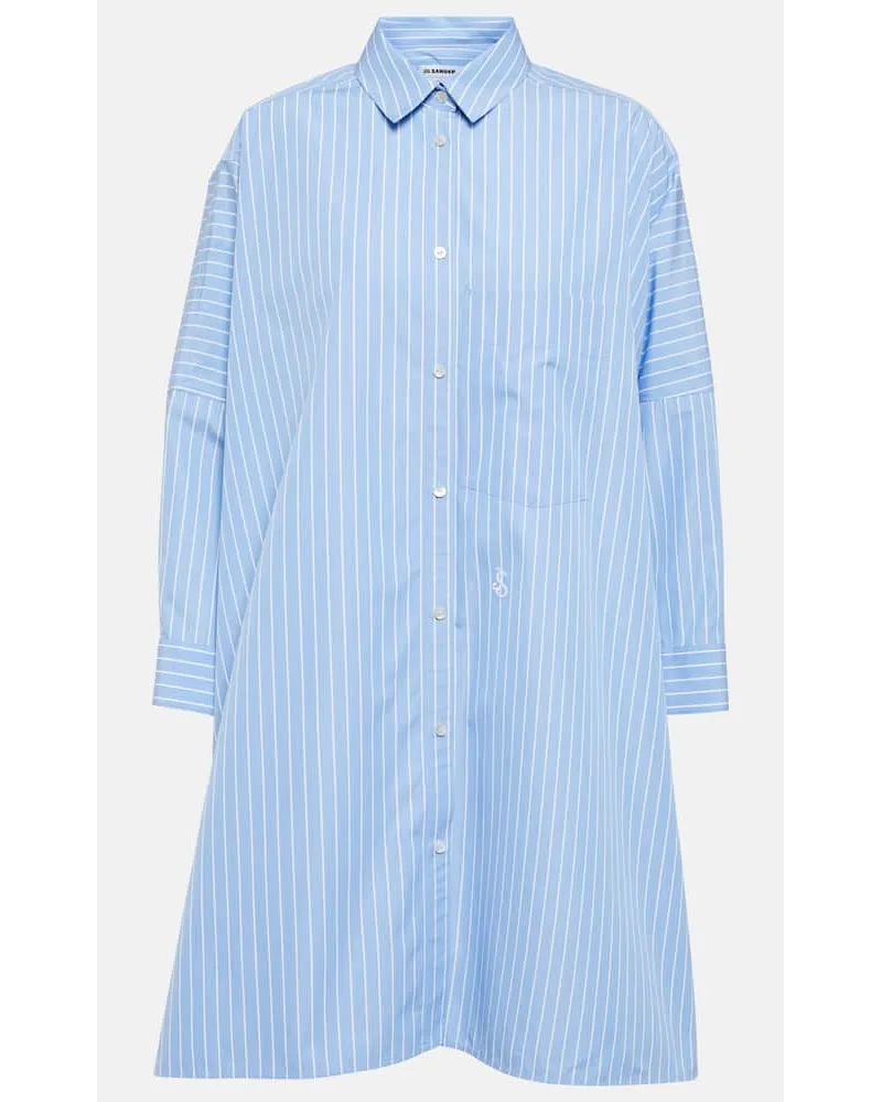 Jil Sander Hemd aus Baumwollpopeline Blau