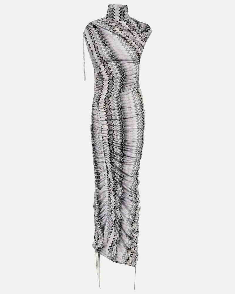 Missoni Maxikleid aus Häkelstrick Multicolor
