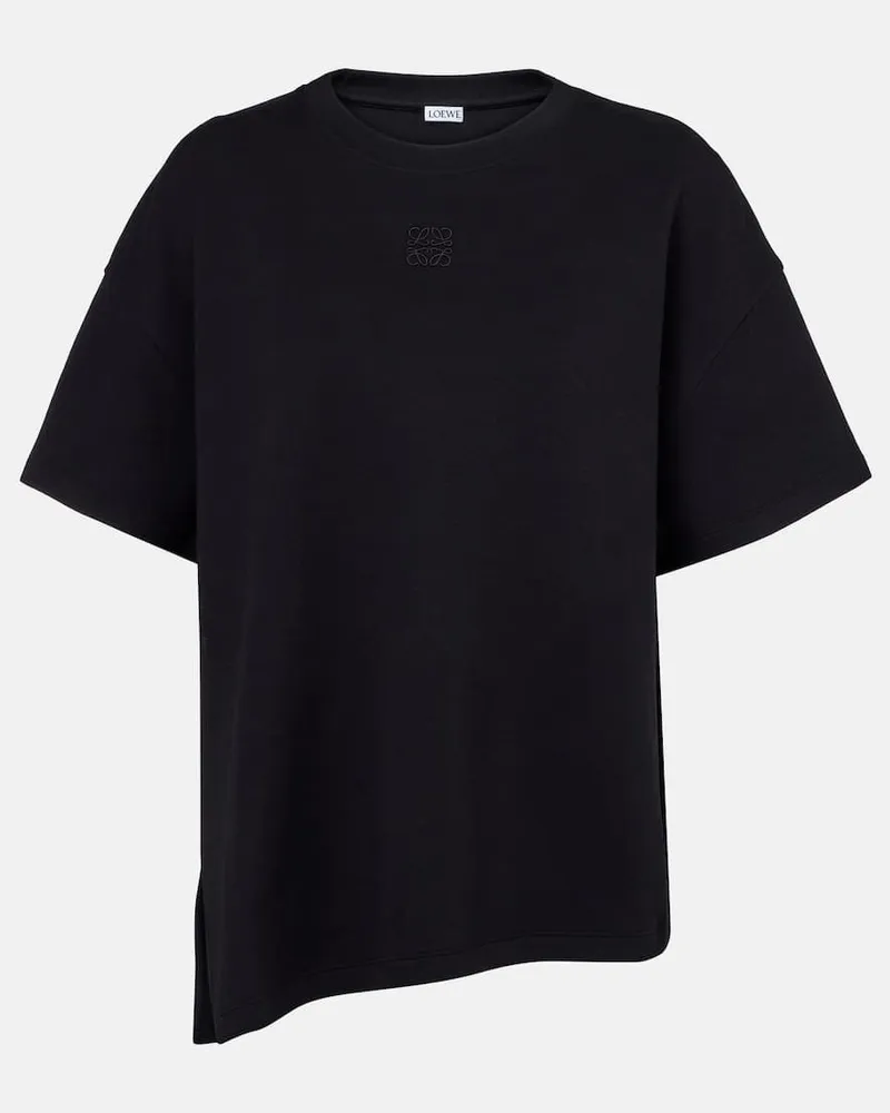 Loewe T-Shirt aus einem Baumwollgemisch Schwarz