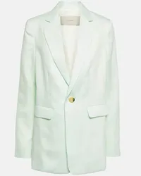 ASCENO Blazer Azores aus Leinen Gruen