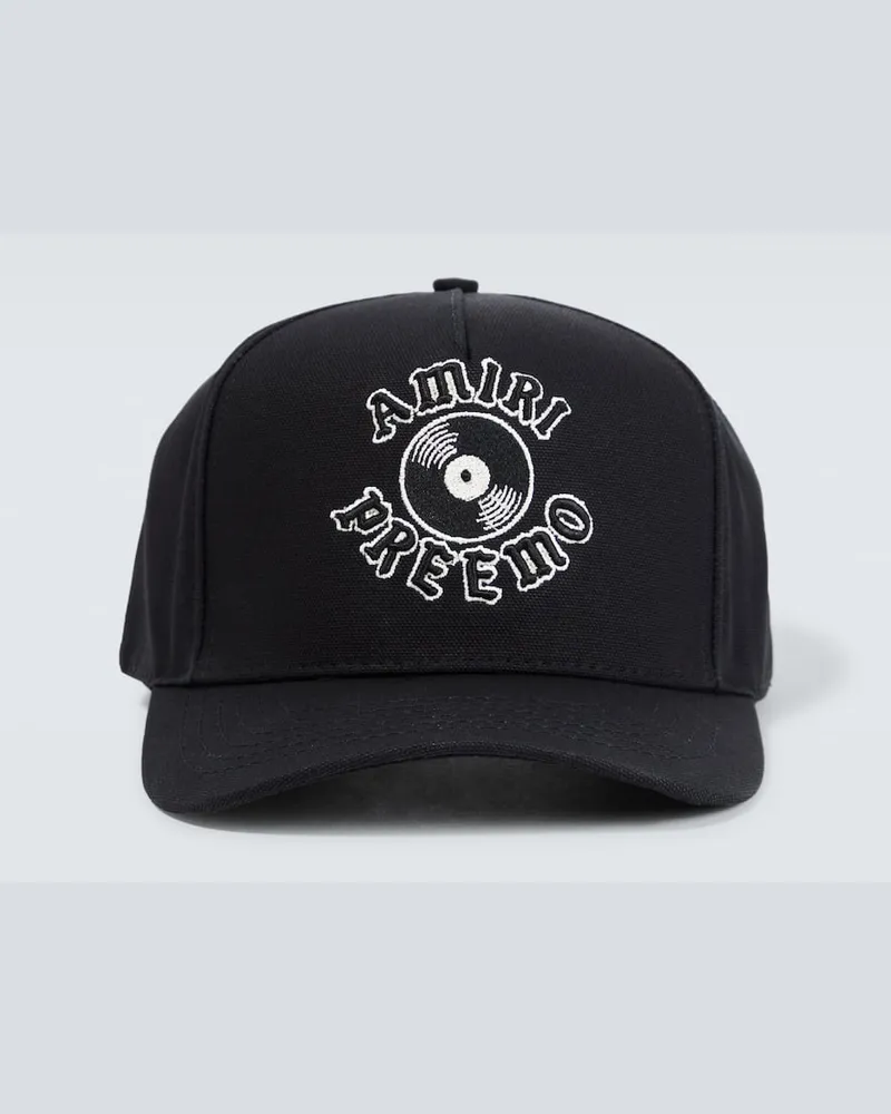 Amiri X DJ Premier Record Baseballcap Schwarz