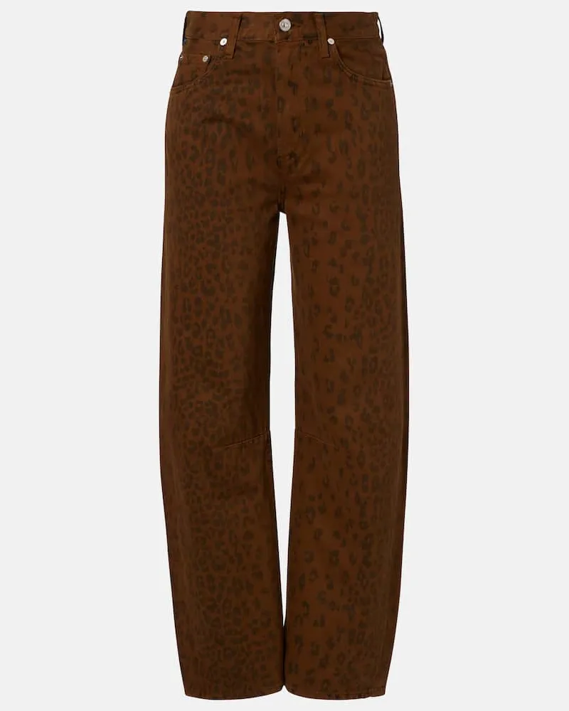 Citizens of humanity Bedruckte Barrel Jeans Miro Braun