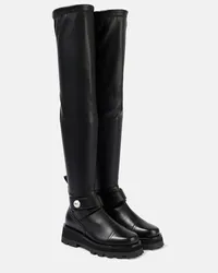 Jimmy Choo Overknee-Stiefel Meena aus Leder Schwarz