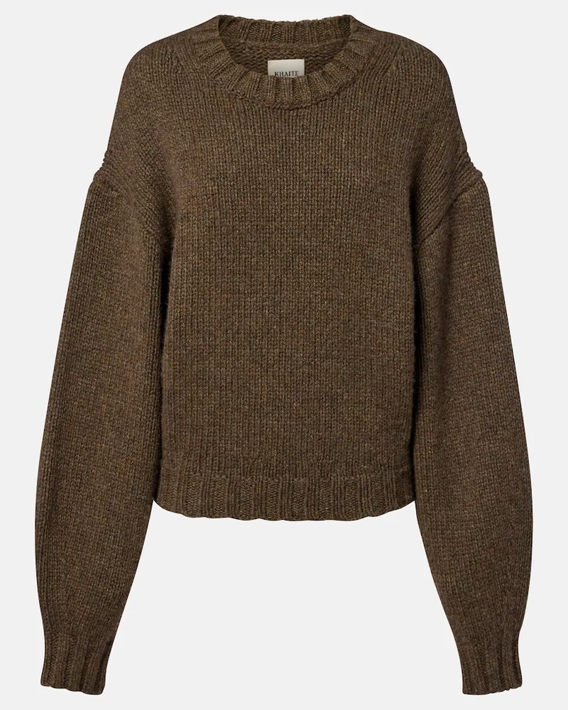 KHAITE Oversize-Pullover Gemma aus Kaschmir Grün