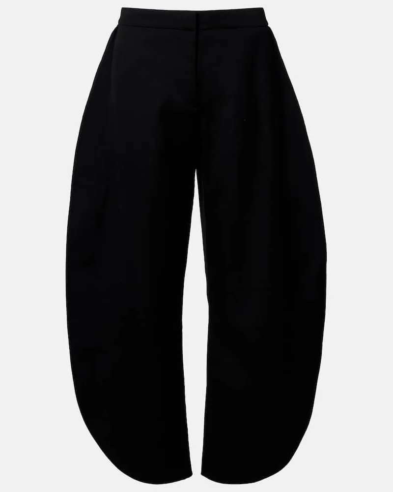 Alaïa Alaïa Barrel-Hose aus Schurwolle Schwarz