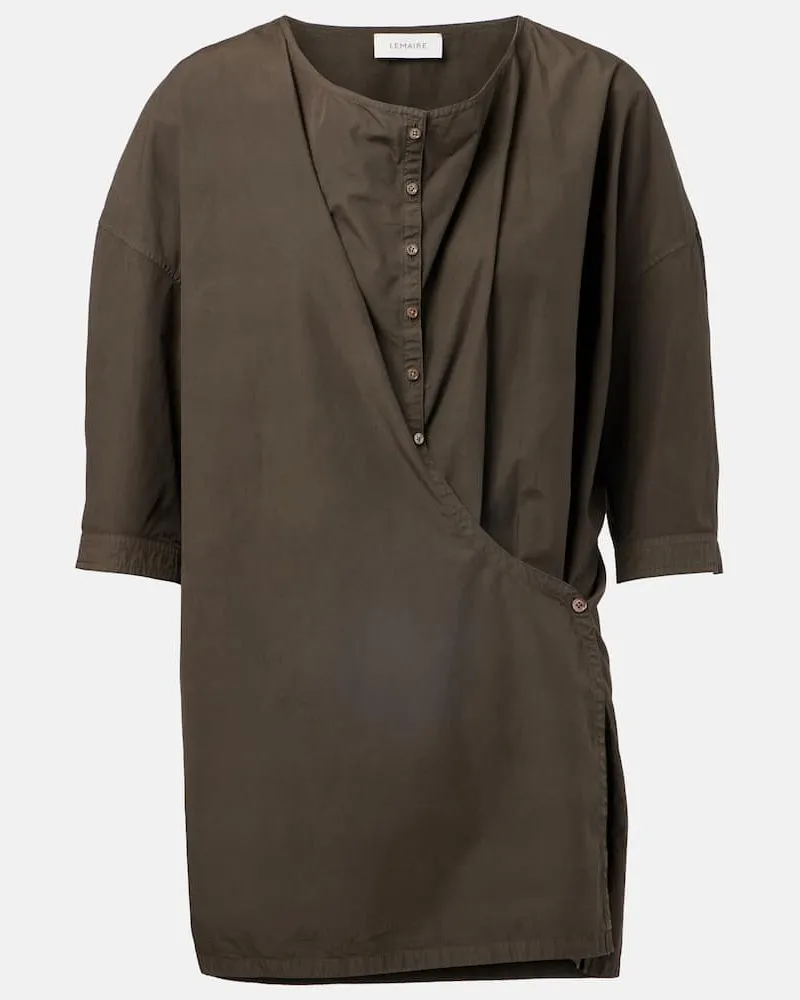 Christophe Lemaire Top aus Baumwolle Braun
