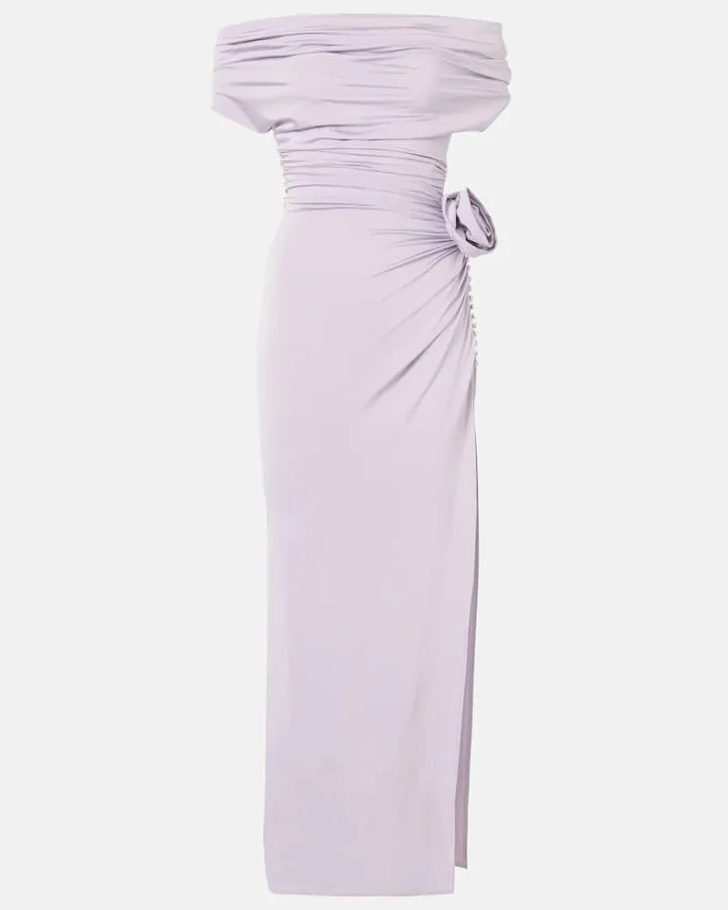 Magda Butrym Maxikleid aus Jersey Lila