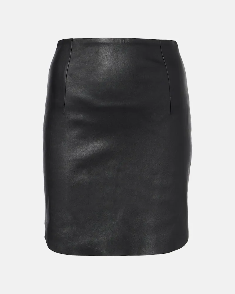 Stouls Minirock Lili aus Leder Schwarz