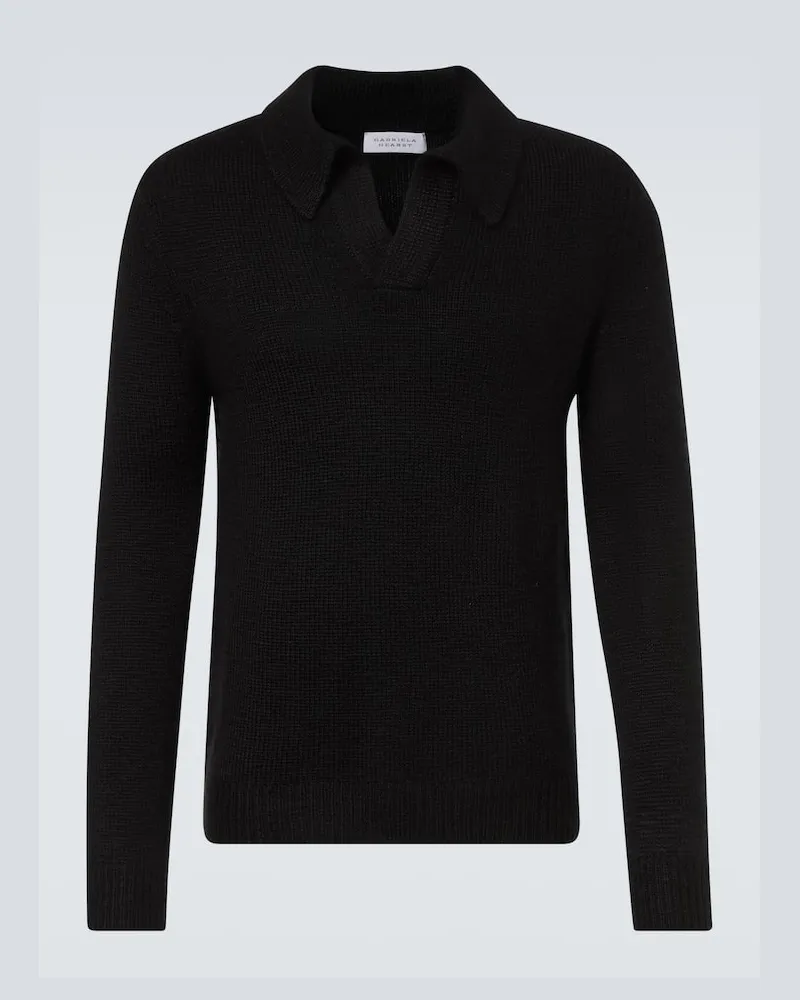 Gabriela Hearst Polopullover aus Kaschmir Schwarz