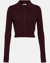 Chloé Chloe Cardigan aus einem Wollgemisch Lila