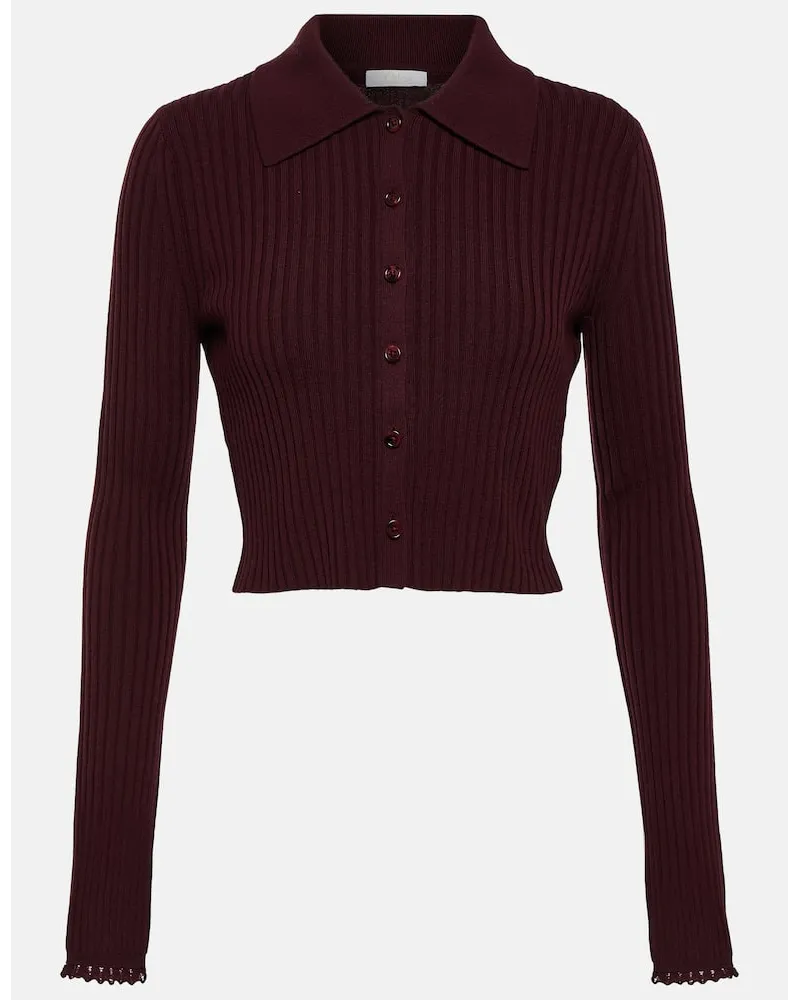 Chloé Chloé Cardigan aus einem Wollgemisch Lila